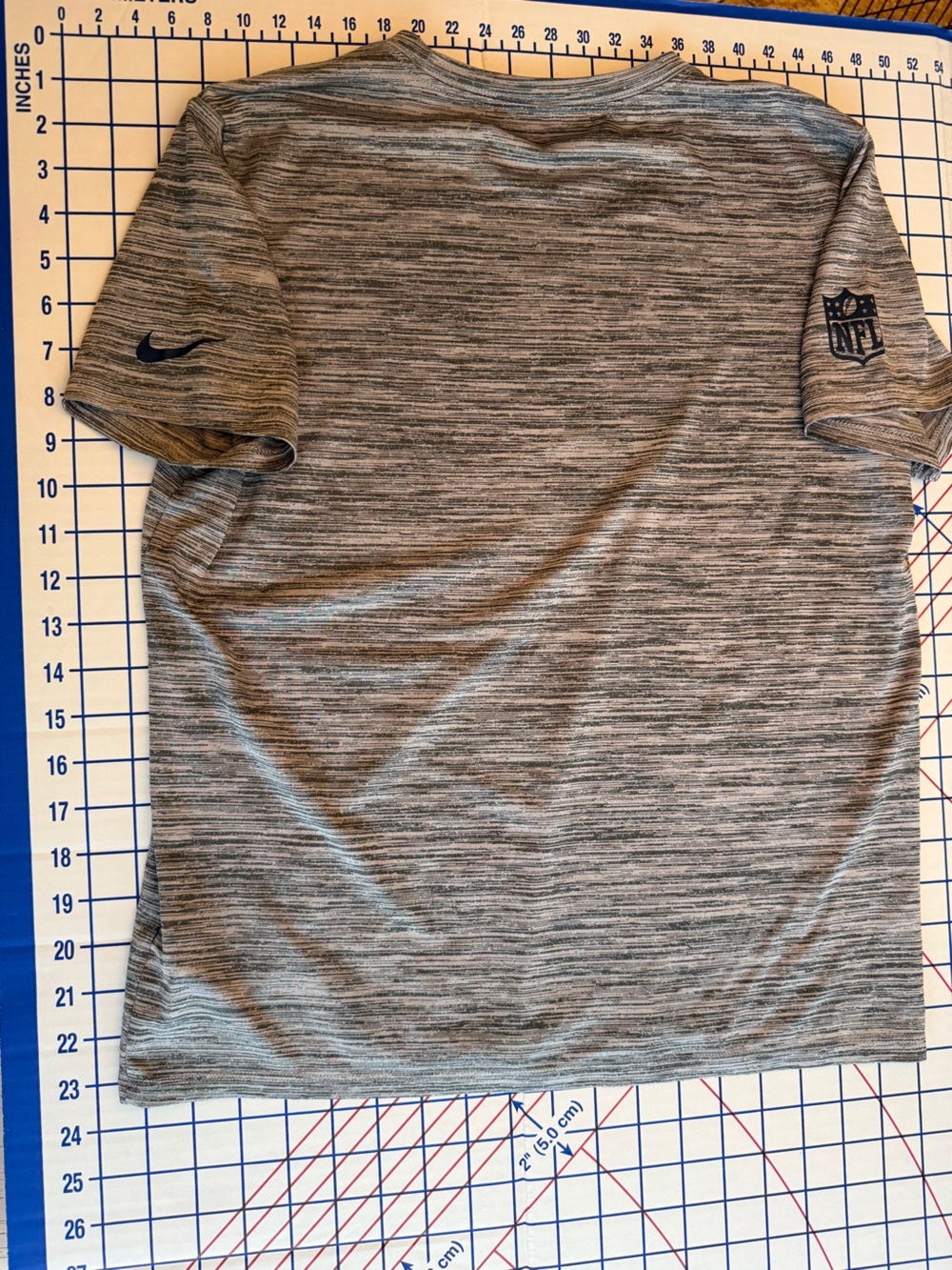 Nike Gray Heather Dallas Cowboys Performance Short-Sleeve Shirt Dri-Fit - Picture 3 of 3